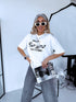OVERSIZE T-krekls "THE BEST" - BALTS